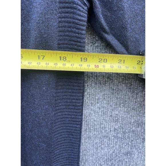 Banana Republic Sweater Womens Medium Extra Fine Merino Cardigan Zip Pockets - Picture 3 of 7